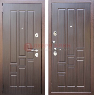 Теплая металлическая дверь с МДФ с двух сторон ДМ-80 в Иваново